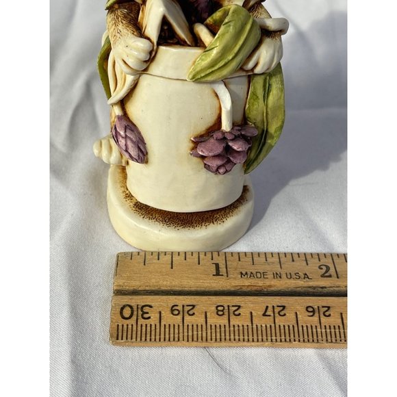 Vtg. Harmony Kingdom 1997 Cat Figurine Trinket Box Figurine Algenon Flower Pot - Picture 8 of 9